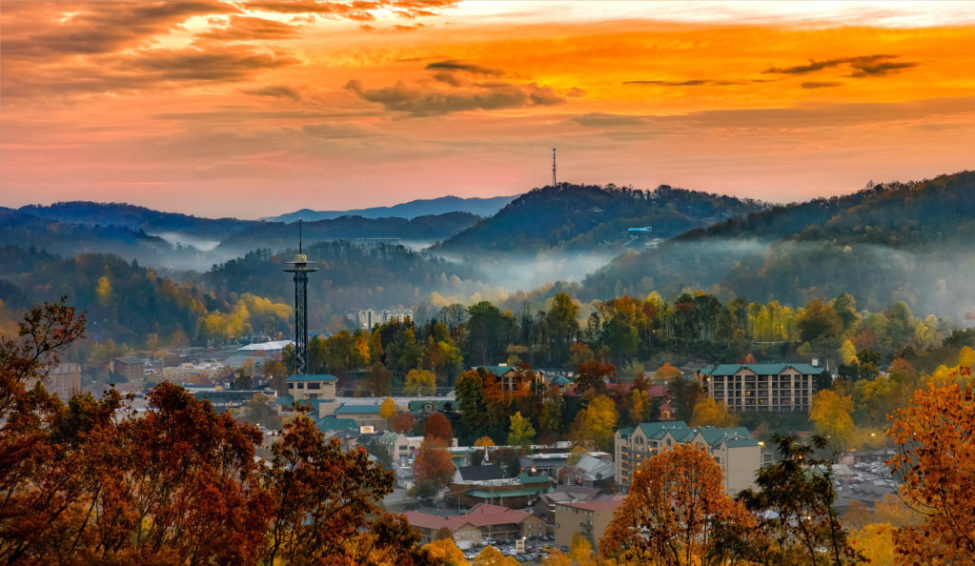 Gatlinburg, TN cityscape