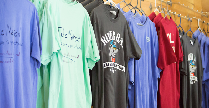 T-Shirts for sale at Smoky Mountain River Rat
