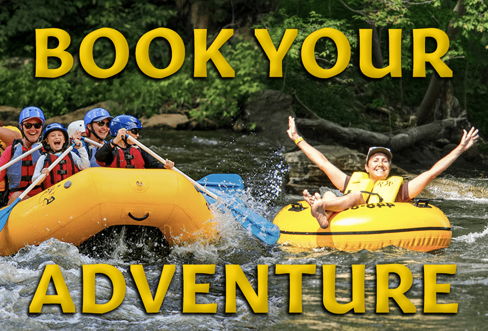 Book your smoky mountain tubing and whitewater rafting adventures today!