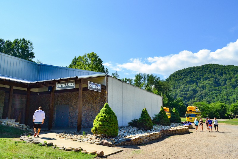 Entrance to Smoky Mountain River Rat Rafting Center