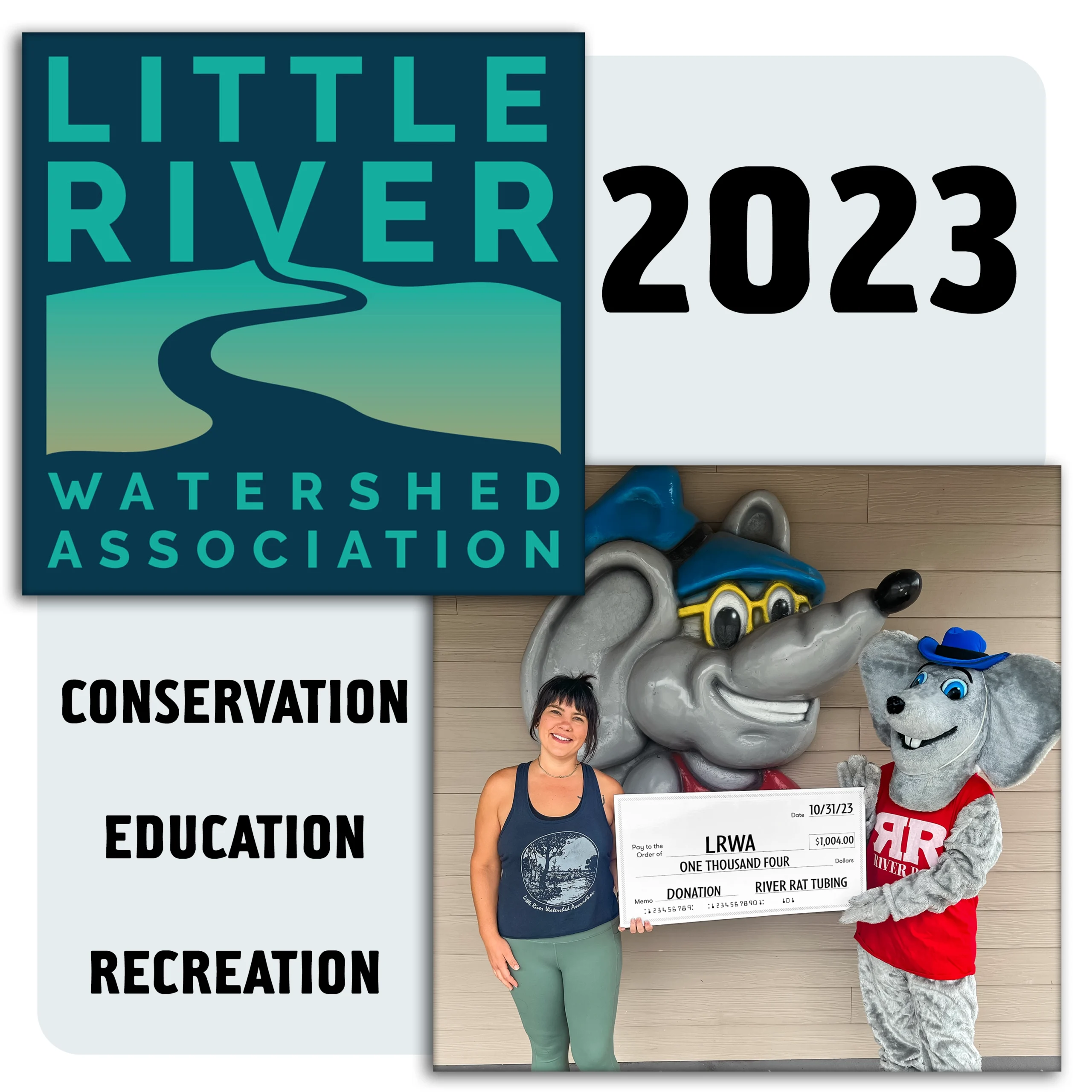 River Rat donation to Little river watershed assocation