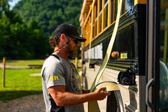 river rat rafting guide prepares for whitewater adventure in gatlinburg